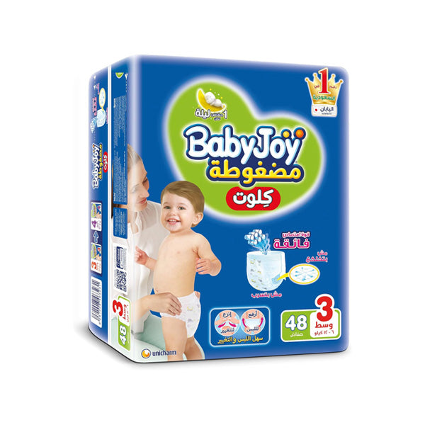 Baby Joy Pants Medium Size 3, 6-12 Kg, 48 Pieces
